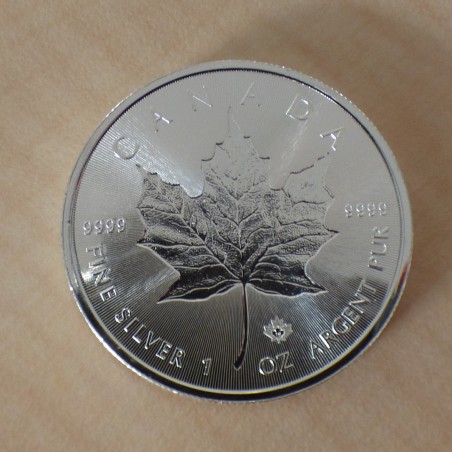 Canada 5$ Maple Leaf INCUSE 2018 en argent 99.99% 1 oz