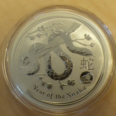 Australia 1$ Lunar 2 Year of the snake 2013 privy Lion silver 99.9% 1 oz