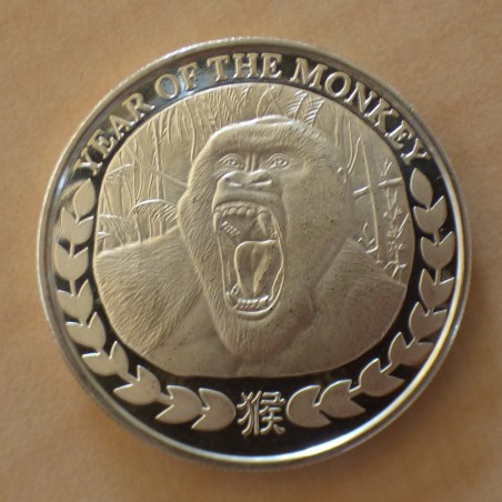 Somaliland 1000 schillings 2016 Année du Singe argent 99.9% 1 oz Prooflike