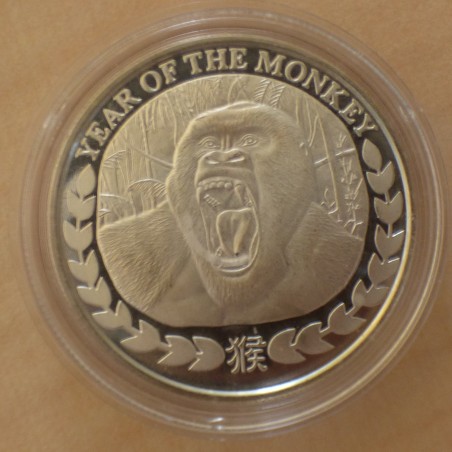 Somaliland 1000 schillings 2016 Year of the Monkey silver 99.9% 1 oz Prooflike