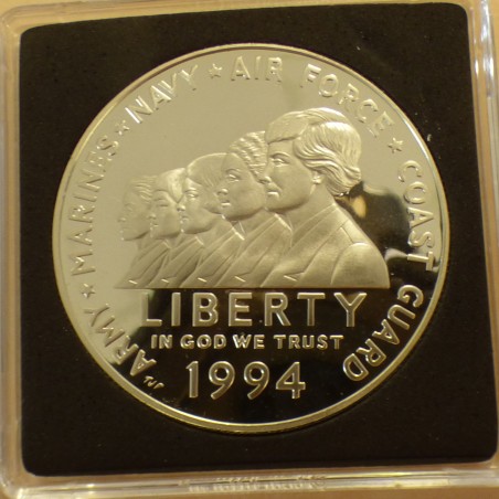 US 1$ 1994-P Femmes Militaires Commemorative PROOF en argent 90% (26.7 g)