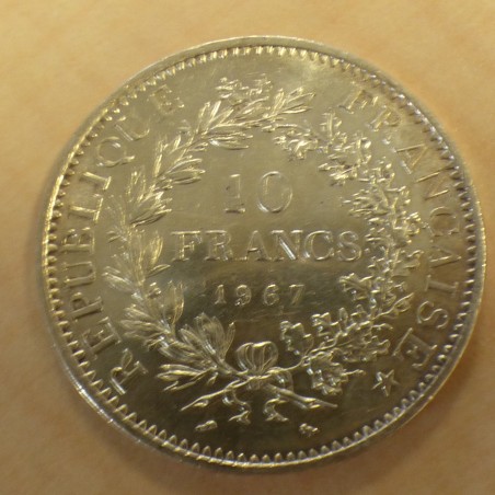 France 10 Francs Hercule 1967 argent 90% (25 g) SUP