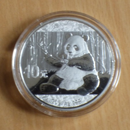 China 10 yuans Panda 2017 silver 99.9% 30g