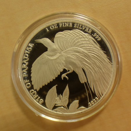 Papua New Guinea 1 Kina 2023 Bird of Paradise silver 99.9% 1 oz