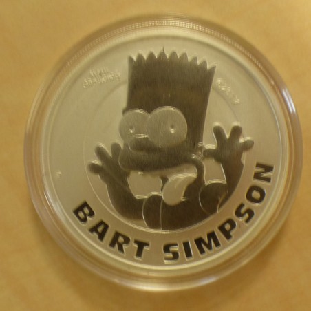 Tuvalu 1$ 2022 Bart Simpson silver 99.9% 1 oz