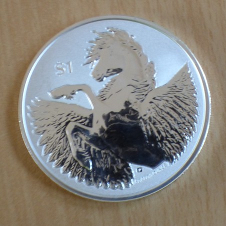 British Virgin Islands 1$ 2023 Pegasus silver 99.9% 1 oz