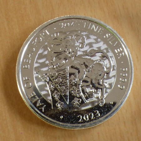 UK 5£ 2023 Yale of Beaufort silver 99.9% 2 oz