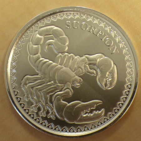 Tchad 500 francs CFA 2022 Scorpion argent 99.9% 1 oz