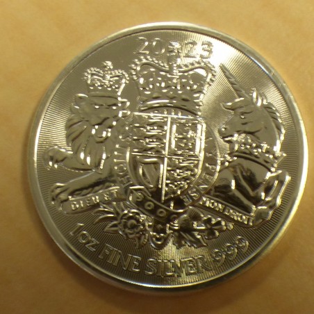 UK 2£ Arms 2023 silver 99.9% 1 oz