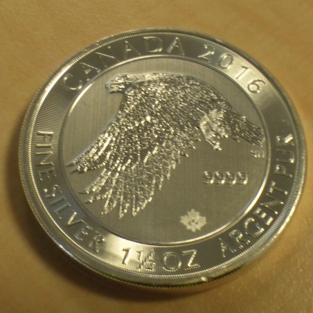 Canada 8$ faucon Gerfaut 2016 en argent 99.99% 1.5 oz