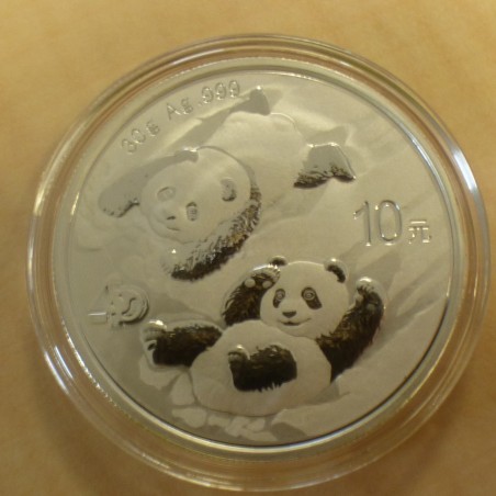 Chine 10 yuan Panda 2022 argent 99.9% 30g