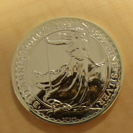 UK 2£ Britannia 2014 silver 99.9% 1 oz