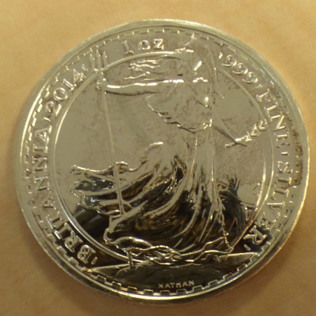 UK 2£ Britannia 2014 privy Horse silver 99.9% 1 oz