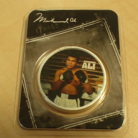 Niue 2$ Muhammad Ali 2023 colored silver 99.9% 1 oz in coincard