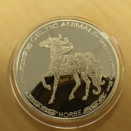 Tchad 500 CFA Celtic Animals Horse 2020 silver 99.9% 1 oz
