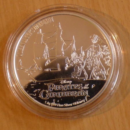 Niue 2$ Pirates of the Caribbean 2022 Queen Anne's Revenge silver 99.9% 1 oz