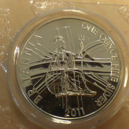 UK 2£ Britannia 2011 silver 95.8% 1 oz in original plastic