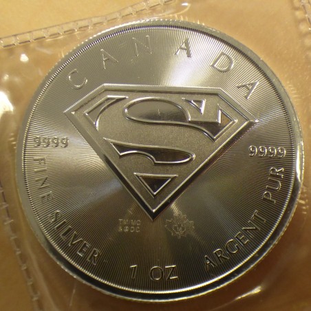 Canada 5$ Superman 2016 en argent 99.99% 1 oz