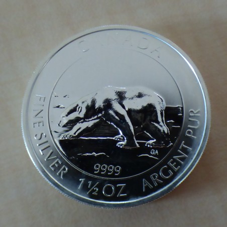 Canada 8$ Polar Bear 2013 silver 99.99% 1.5 oz