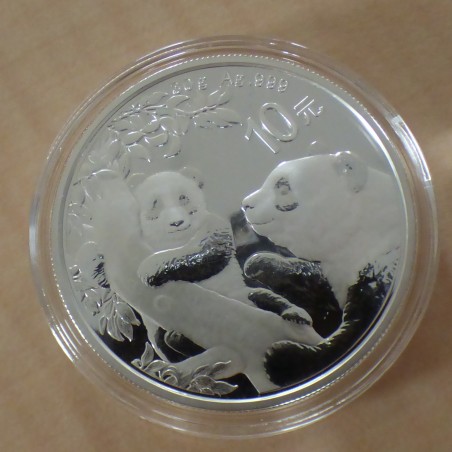 China 10 yuans Panda 2021 silver 99.9% 30g