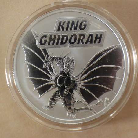 Niue 2$ King Ghidorah Godzilla 2023 silver 99.9% 1 oz