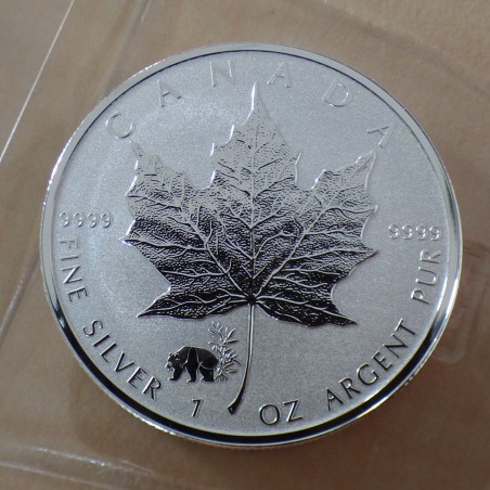 Canada 5$ Maple Leaf 2017 Privy Panda argent 99.99% 1 oz sous scellé