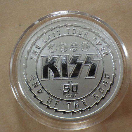 Niue 2$ KISS 2023 50 years silver 99.9% 1 oz in capsule