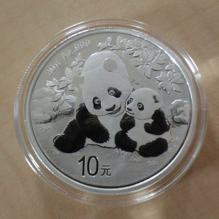 China 10 yuans Panda 2024 silver 99.9% 30g