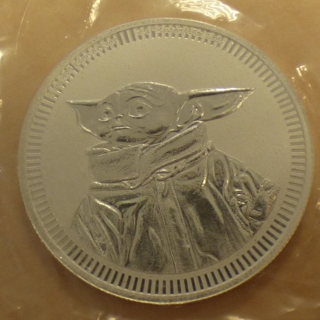 Niue 2$ 2023 Star Wars Baby Yoda silver 99.9% 1 oz