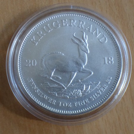South Africa Krugerrand 2018 (oxydized) silver 99.9% 1 oz in capsule