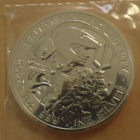 UK 2£ Britannia & Liberty 2024 silver 99.9% 1 oz