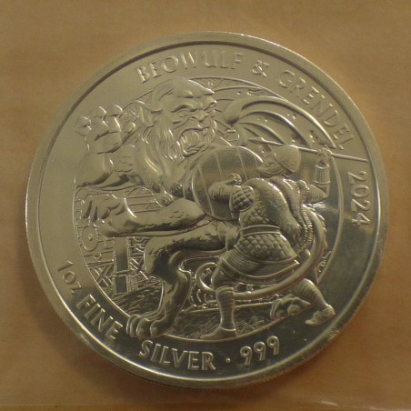 UK 2£ Beowulf & Grendel 2024 silver 99.9% 1 oz