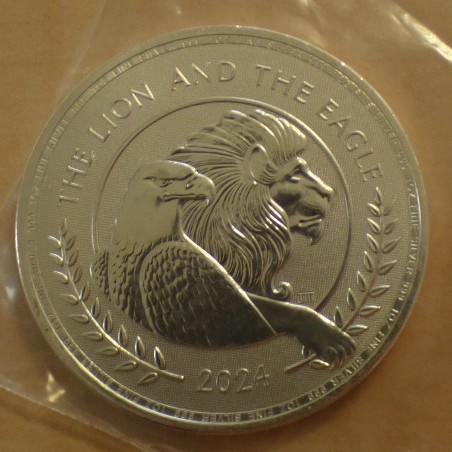 UK 2£ The Lion & The Eagle 2024 silver 99.9% 1 oz