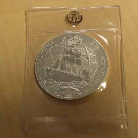 Rwanda 50 Amafaranga 2023 Nautical Great Eastern argent 99.9% 1 oz