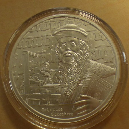Niue 2$ Icons of Inspiration Gutenberg 2024 argent 99.9% 1 oz