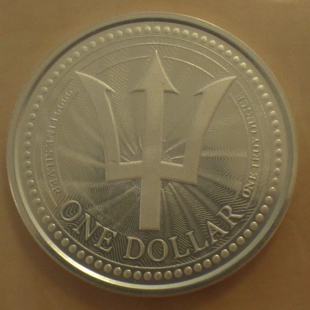 Barbados 1$ Trident 2023 argent 99.9% 1 oz