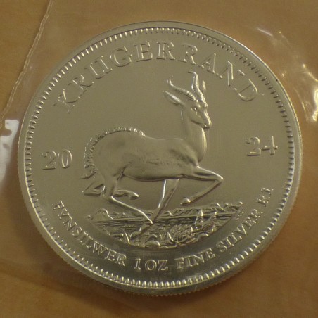 Afrique du Sud Krugerrand 2024 argent 99.9% 1 oz