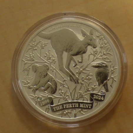 Australia 1$ 2024 125 years Perth Mint silver 99.9% 1 oz