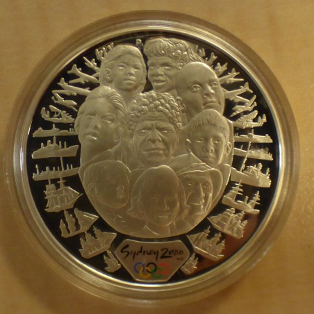 Australie 5$ Olympique 2000 Immigrants PROOF argent 99.9% 1 oz