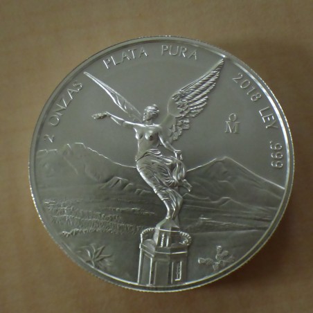 Mexique Libertad 2018 argent 99.9% 2 oz