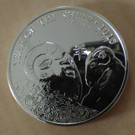 UK 2£ 2015 LUNAR "Year of the sheep" silver 99.9% 1oz