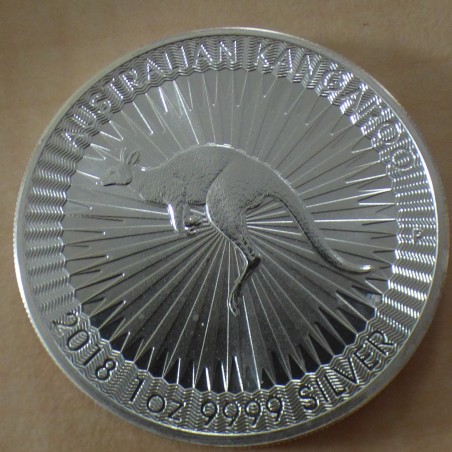 Australie 1$ Kangourou 2018 argent 99.9% 1 oz