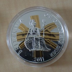 UK 2£ Britannia 2011 dorée...