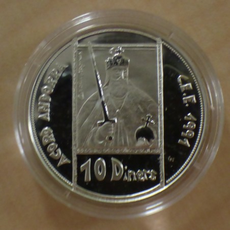 Andorra 10 Diners 1992 Carolus Magnus 1991 PROOF silver 92.5% (31.47g)