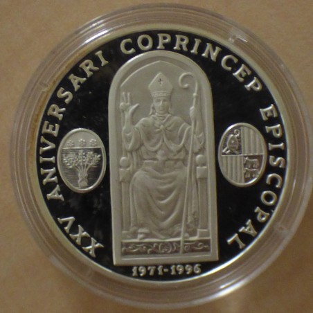 Andorra 10 Diners 1996 Jubilé 25 years PROOF silver 92.5% (31.47 g)
