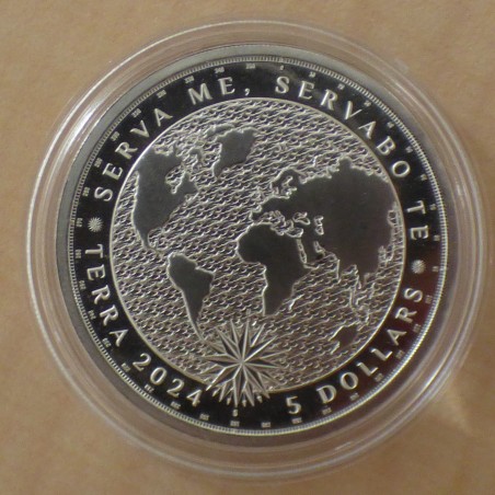 Tokelau 5$ Terra 2024 1 oz argent 99.9%
