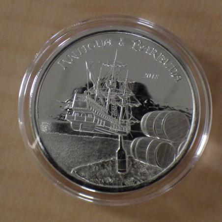 Caraïbes Orientales 2$ 2018 Route du Rhum en argent 99.9% 1 oz (Antigua & Barbuda)