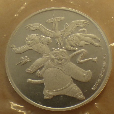 copy of Samoa 2$ 2023 Kung Fu Panda 15 ans silver 99.9% 1 oz