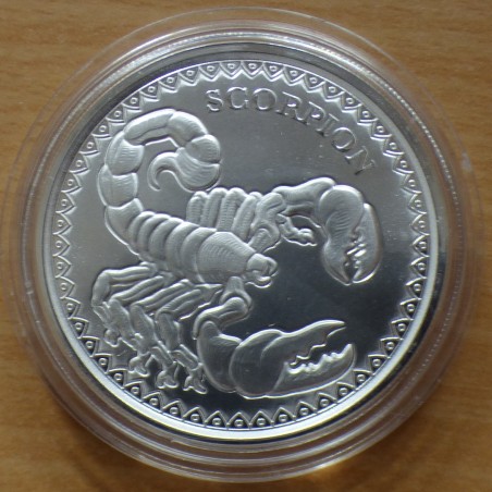 Tchad 500 francs CFA 2022 Scorpion argent 99.9% 1 oz
