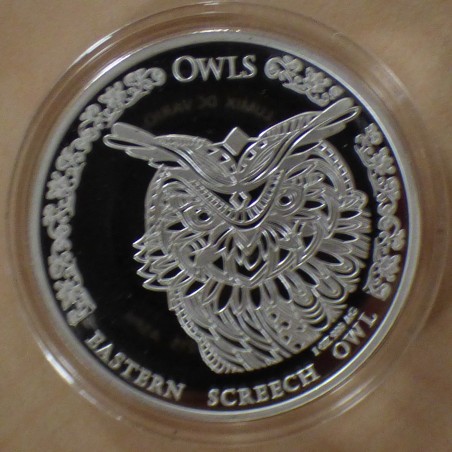 Tchad 5000 CFA Petit Duc des montagnes 2024 argent 99.9% 1 oz